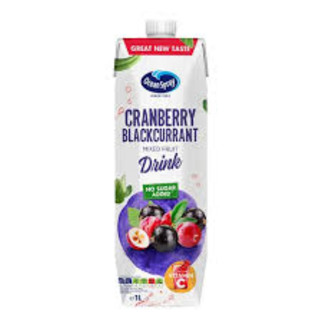 OCEAN SPRAY NAS CRANBERRT & BLACKCURRANT 1LT